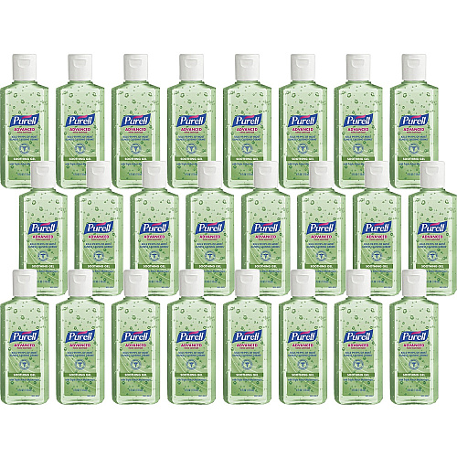 PURELL&reg; Hand Sanitizer Gel Floral Scent - 4 fl oz - Squeeze Bottle Dispenser - Kill Germs - Hand - Moisturizing - Green - Non-sticky, Residue-free, Moisturizing - 24 / Carton (963124CT)