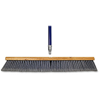 Genuine Joe Floor Sweep 24" Handle Width x 60" Handle Length - Metal Handle - Gray - 1 Each (GJO30125)