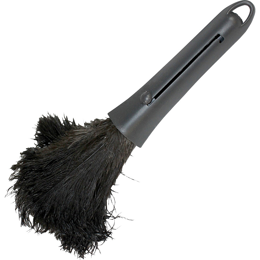 Genuine Joe Retractable Feather Duster Plastic Handle - Brown - 1 Each (GJO90218)