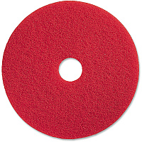 Genuine Joe Red Buffing Floor Pad 19" Diameter x 1" Thickness - Buffing, Scrubbing, Floor - 175 rpm to 350 rpm Speed Supported - Flexible, Resilient, Rotate, Dirt Remover - Fiber - Red - 5 / Carton (GJO90419)