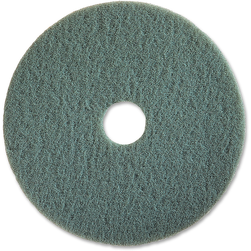 Genuine Joe High-speed Floor Pad 20" Diameter x 1" Thickness - Polishing, Floor - 1000 rpm to 3000 rpm Speed Supported - Flexible, Resilient, Soft, Dirt Remover - Fiber - Aqua - 5 / Carton (GJO91120)