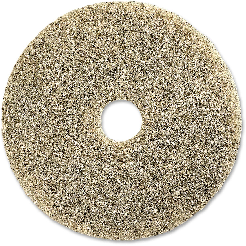 Genuine Joe 20" Multipurpose Floor Pad 20" Diameter x 1" Thickness - Multipurpose, Floor - 1000 rpm to 3000 rpm Speed Supported - Durable, Washable, Dust Resistant, Long Lasting - Rubber, Synthetic Fiber, Fiber - Natural - 5 / Carton (GJO92320)