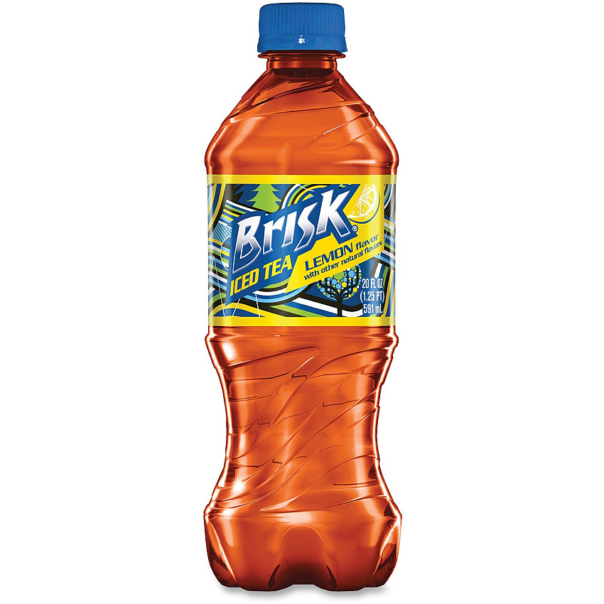 Brisk Iced Lemon Black Tea Bottle Black Tea - 20 oz - 24 Bottle - 24 / Carton (69294)