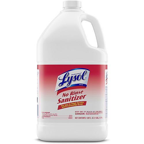 Lysol&reg; Professional No Rinse Sanitizer Concentrate - 128 fl oz (4 quart) - Disinfectant, Anti-bacterial - 1 Each (74389)