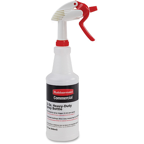 Rubbermaid Commercial Trigger Spray Bottle Suitable For Cleaning - Heavy Duty - 9.6" Height x 3.4" Width - Clear - 1 Each (9C03060000)