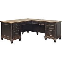 Martin Hartford L-Shaped Desk Vintage Black - 1 Each (IMHF684RRR)