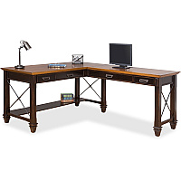 Martin Hartford Right Hand Facing Open L-Shaped Desk - 4-Drawer 31