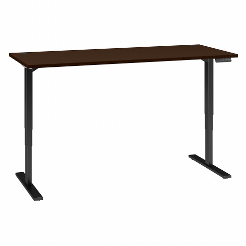 Bush Business Furniture 72W x 30D Height Adjustable Standing Desk Mocha Cherry (HAT7230MRBK)