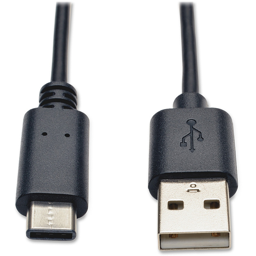 Eaton Tripp Lite Series USB-A to USB-C Cable, USB 2.0, (M/M), 3 ft. (0.91 m) 3 ft USB Data Transfer Cable for Ultrabook, Computer, Notebook - First End: 1 x USB 2.0 Type A - Male - Second End: 1 x USB 2.0 Type C - Male - 480 Mbit/s - Shielding - (U038003)