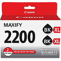 Canon PGI-2200XL Original Ink Cartridge 2500 Pages (Per Cartridge) (PGI2200XB2PK)