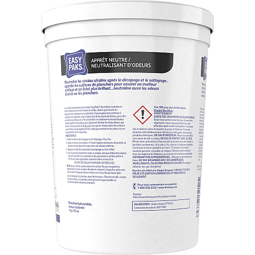Diversey Easy Paks Neutral Odor Counteractant For Floor, Restroom, Shower, Wall - Concentrate - 0.50 oz (0.03 lb) - Odor Neutralizer, Odorless - White - 90/Tub - 1 Each (990685)