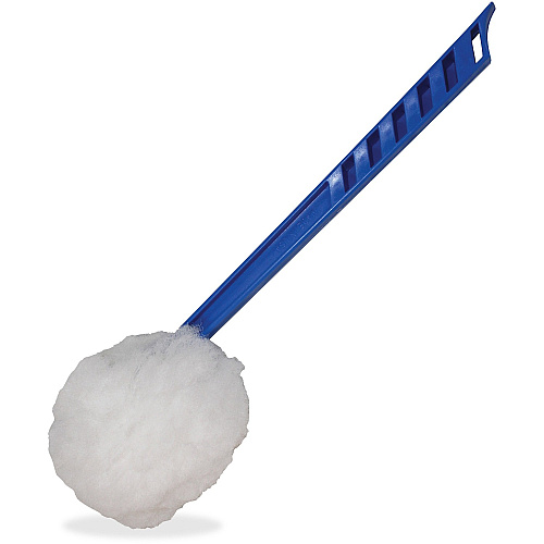 Impact Deluxe Toilet Bowl Mop 5.75" Height Head - 12" Length Polypropylene Handle - Acid Resistant, Lightweight, Fatigue-free - Blue, White - 100 / Carton (201)