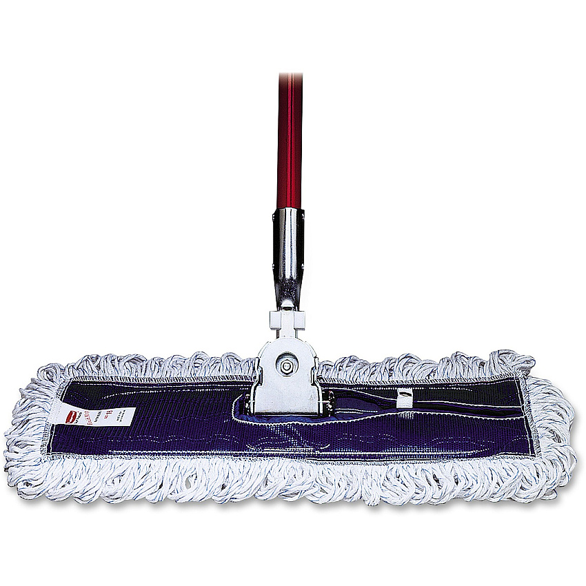 Rubbermaid Commercial Looped Fringe Finish Mop 5" Width x 18" Length - Rayon, Synthetic - 1 Each (E05200WH)