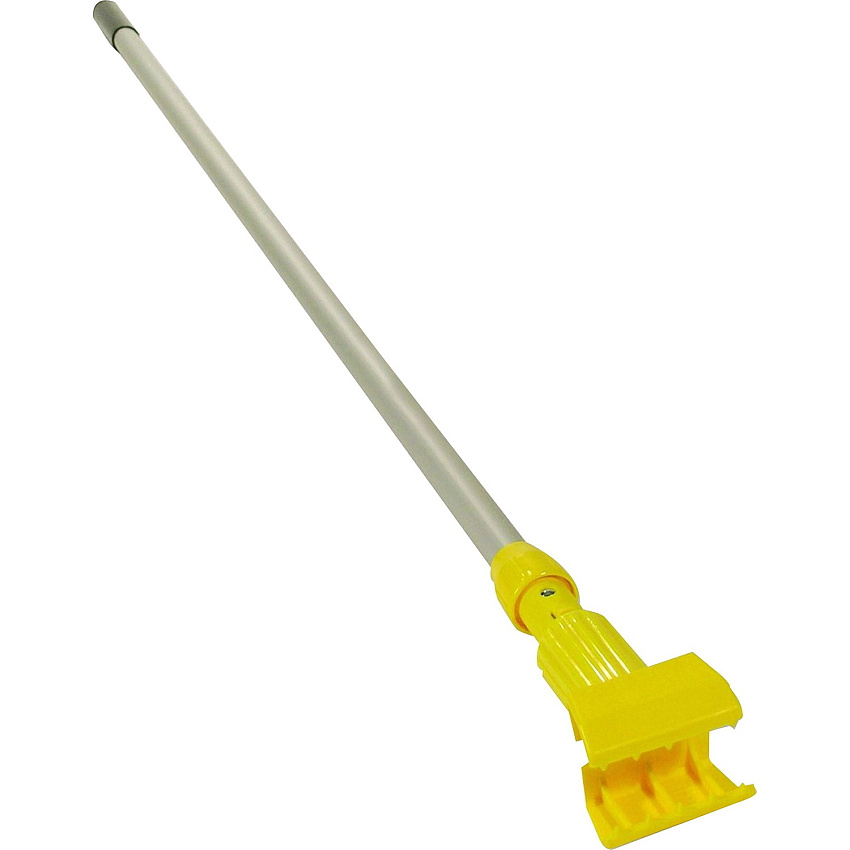 Rubbermaid Commercial Gripper 60" Vinyl/Aluminum Wet Mop Handle 60" Length - Yellow - Vinyl, Aluminum, Plastic - 1 Each (H236000000)