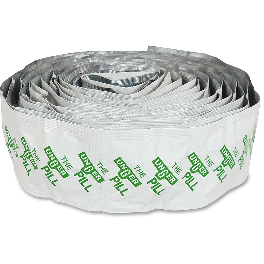 Unger The Pill Glass Cleaner Rolls For Glass - Recommended For: Dirt Remover, Grime Remover - Non-toxic, Skin-friendly - White - 100/Roll - 1 / Pack (PL500)