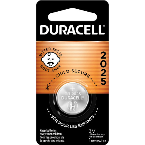 Duracell Coin Cell Lithium 3V Battery - DL2025 (66390)