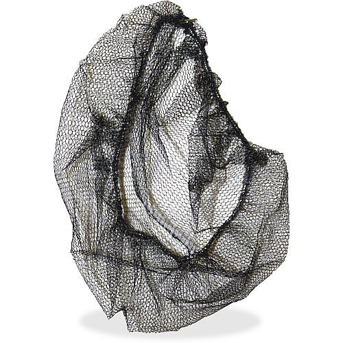 Genuine Joe Black Nylon Hair Net Recommended for: Food Handling, Food Processing - Large - 21" Stretched Diameter - Contaminant Protection - Nylon - Black - Comfortable, Lightweight, Durable, Tear Resistant - 100 / Pack (GJO85135)