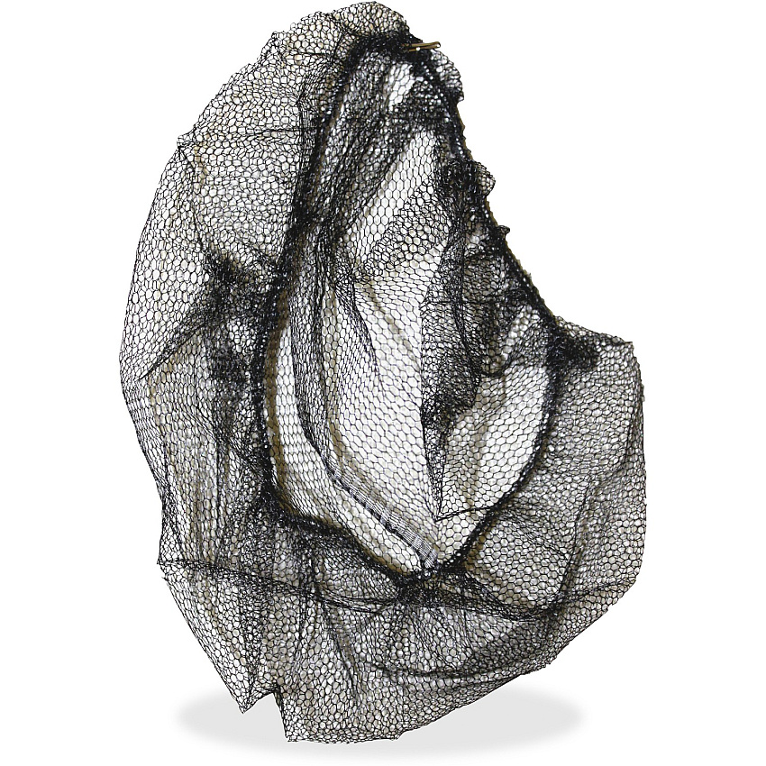 Genuine Joe Black Nylon Hair Net Recommended for: Food Handling, Food Processing - Large - 21" Stretched Diameter - Contaminant Protection - Nylon - Black - Comfortable, Lightweight, Durable, Tear Resistant - 100 / Pack (GJO85135)