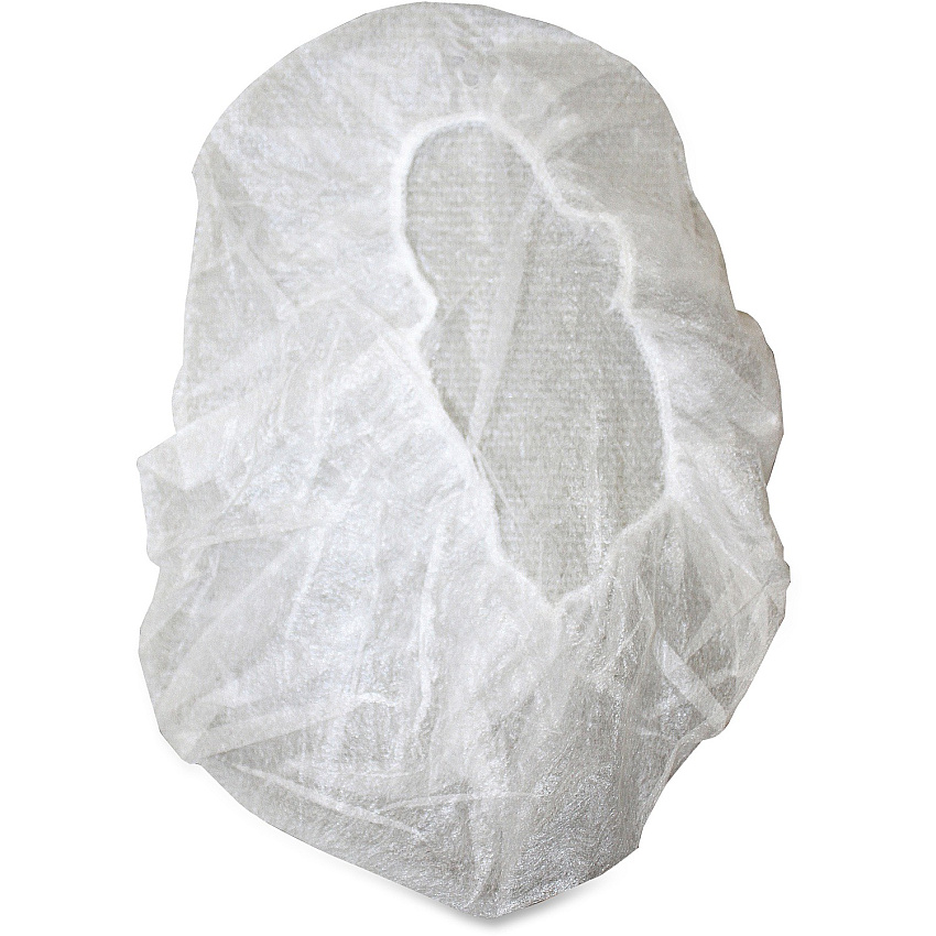 Genuine Joe Nonwoven Bouffant Cap Recommended for: Hospital, Laboratory - Large - 21" Stretched Diameter - Contaminant Protection - Polypropylene - White - Lightweight, Comfortable, Elastic Headband - 100 / Pack (GJO85140)