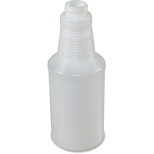 Genuine Joe Plastic Bottle with Graduations Suitable For Cleaning - Graduated - Translucent - 24 / Carton (GJO85153)