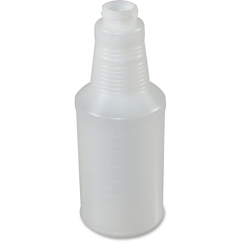 Genuine Joe Plastic Bottle with Graduations Suitable For Cleaning - Graduated - Translucent - 24 / Carton (GJO85153)
