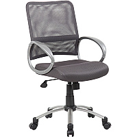 Boss Mesh Back Chair Charcoal Gray Seat Color - Mesh Seat Material - Chrome, Black Frame Color - Pewter Frame Material - 5-star Base - Charcoal Gray - 1 Each (B6416CG)