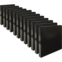 Business Source Round-ring View Binder 1" Binder Capacity - Letter - 8 1/2" x 11" Sheet Size - 225 Sheet Capacity - Fastener(s): Round Ring - Pocket(s): 2, Internal - Chipboard, Polypropylene - Black - Non-glare, Sturdy, Exposed Rivet, Durabl (BSN09952CT)