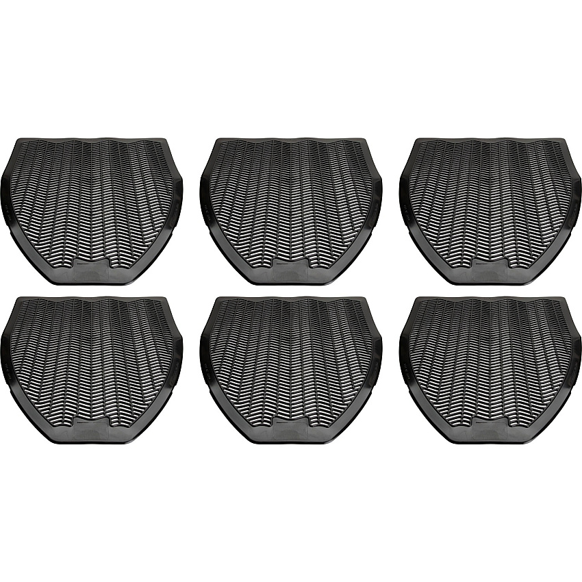 Genuine Joe Deodorizing Urinal Z-Mat Lasts upto 6 Weeks - 6 / Carton - Black (GJO58330CT)