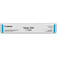 Canon Original Laser Toner Cartridge - Cyan - 1 Each 7300 Pages (CRTDG034C)