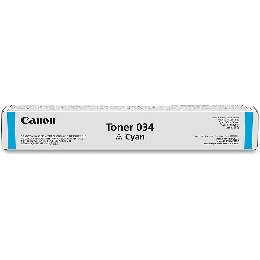 Canon Original Laser Toner Cartridge - Cyan - 1 Each 7300 Pages (CRTDG034C)