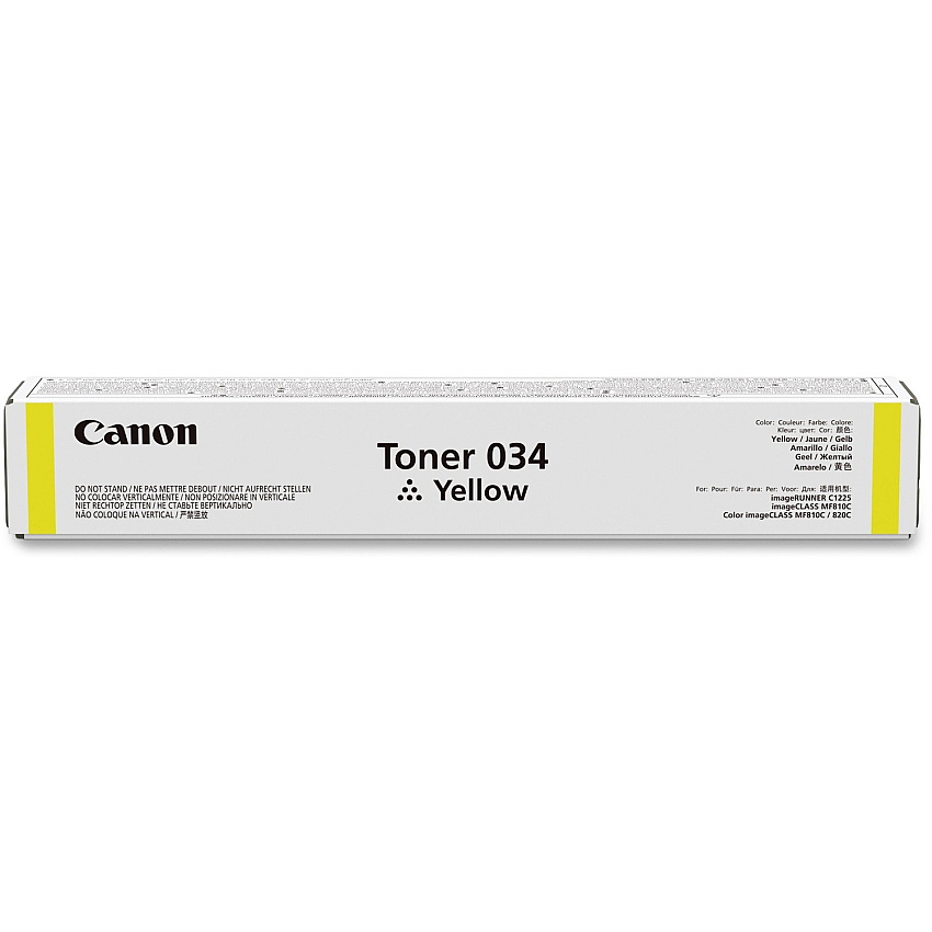 Canon Original Laser Toner Cartridge - Yellow - 1 Each 7300 Pages (CRTDG034Y)
