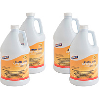 Genuine Joe® Lemon Dish Detergent, 1 Gallon, 4 Bottles ( For Multipurpose - 128 fl oz (4 quart) - Lemon Scent - Recommended For: Grease Remover - Film-free - White - 4 / Carton GJO10359CT)