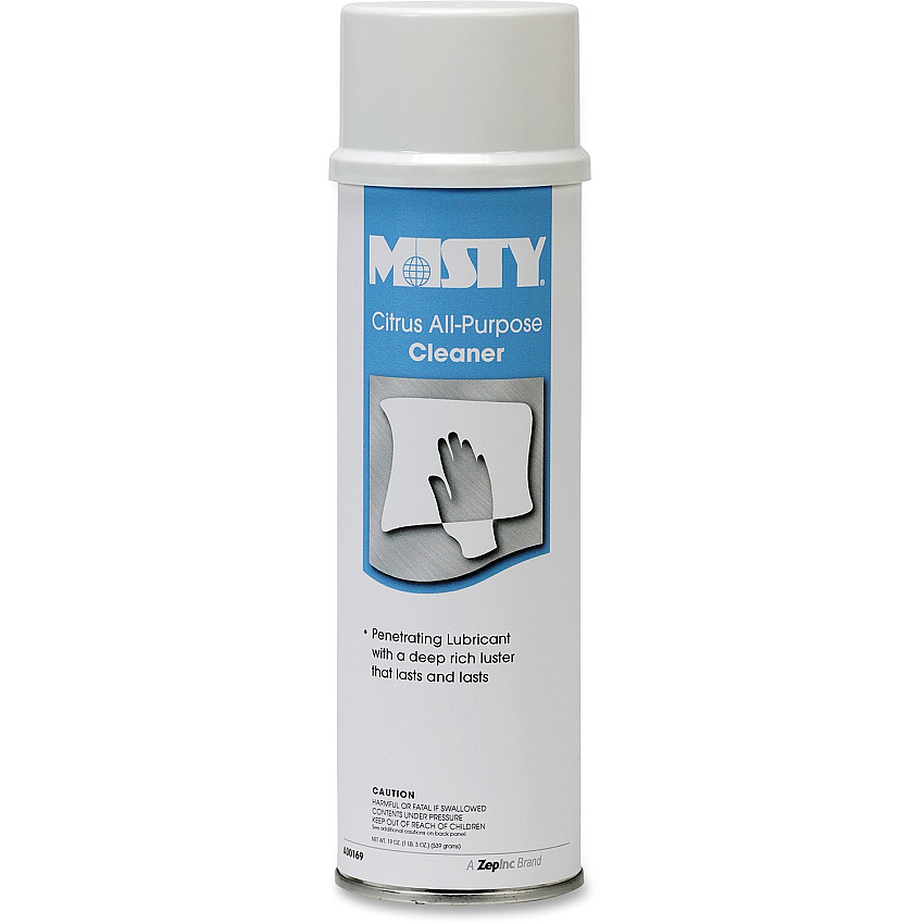 MISTY Citrus All-Purpose Cleaner For Multipurpose - Foam Spray - 19 fl oz (0.6 quart) - Citrus Scent - Non-flammable, Chlorine-free, Petroleum Free, Deodorize, Organic - White - 1 Each (1001583)