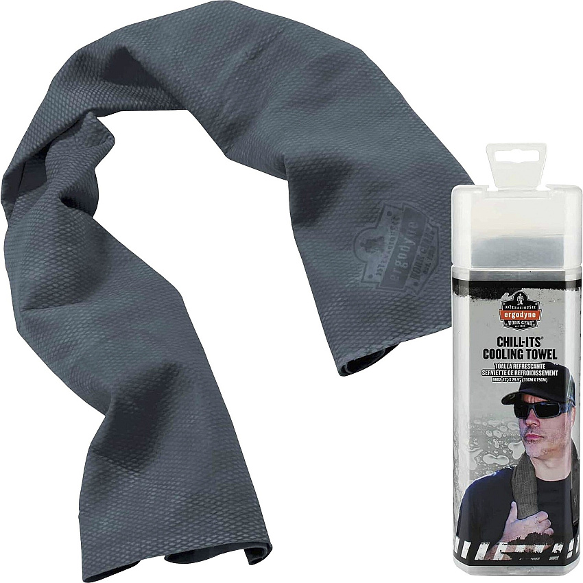Chill-Its Evaporative Cooling Towel Gray - 1 Each (12438)