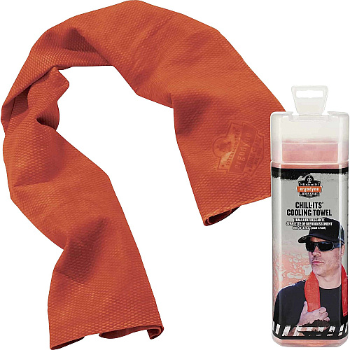 Chill-Its Evaporative Cooling Towel Orange - 1 Each (12441)