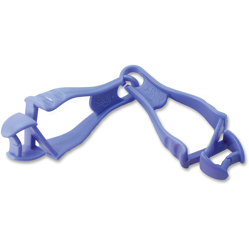 Ergodyne Squids Grabber Clip for Cloth, Carpentry, Mining, Gloves, Multipurpose, Roofing, Construction - Detachable, Durable, Lightweight, Non-conductive - Blue - Copolymer - 1 Each (19117)