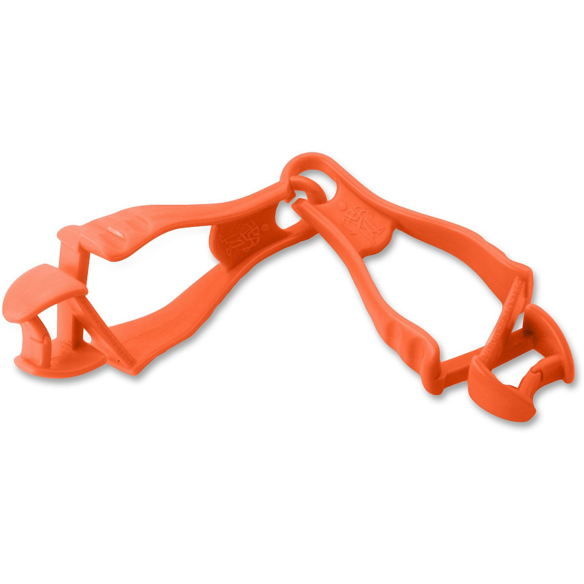 Ergodyne Squids Grabber Clip for Cloth, Carpentry, Mining, Gloves, Multipurpose, Roofing, Construction - Detachable, Durable, Lightweight, Non-conductive - Orange - Copolymer - 1 Each (19118)