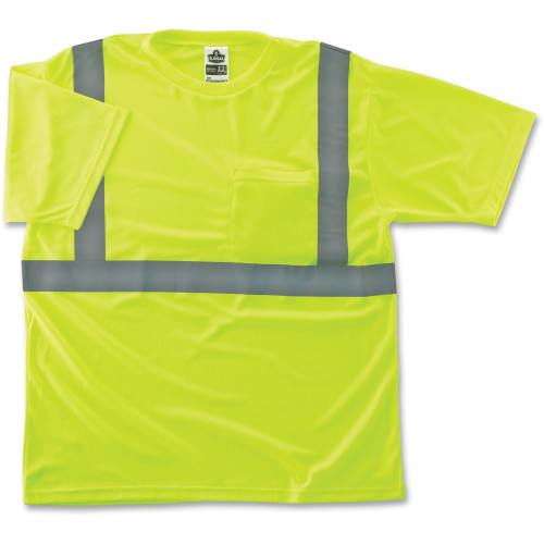 ergodyne GloWear Class 2 Reflective Lime T-Shirt (21504)