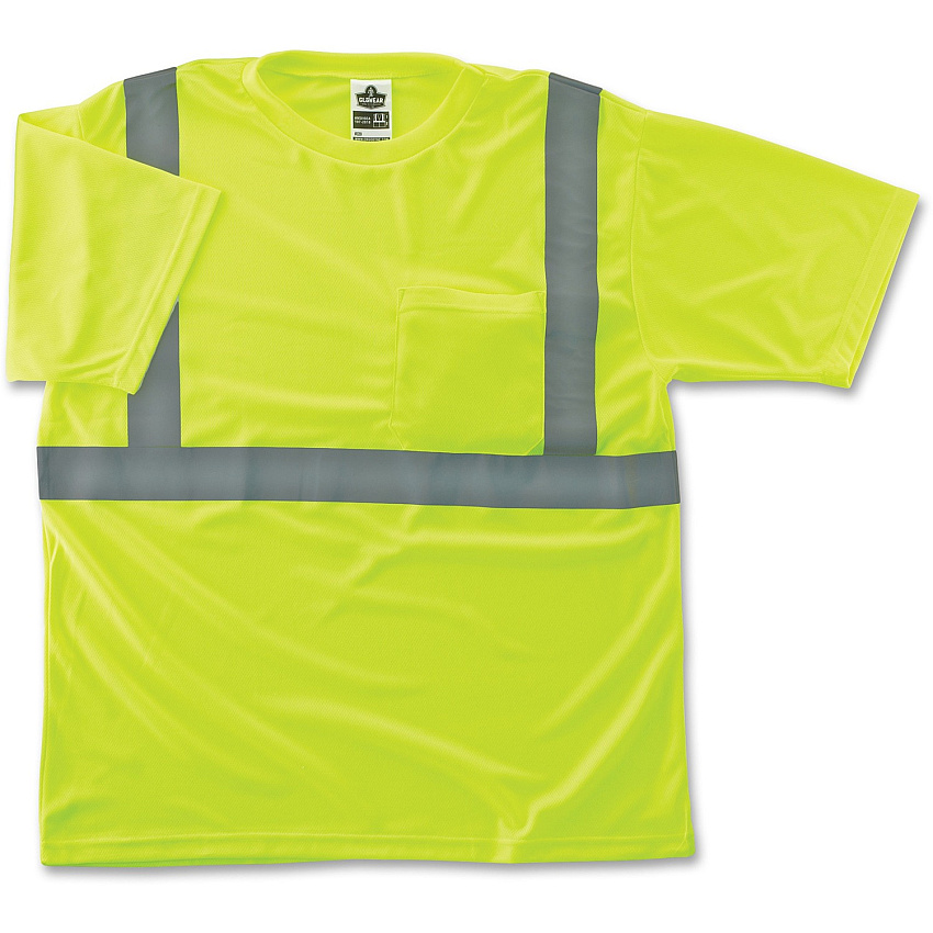 GloWear Class 2 Reflective Lime T-Shirt 3XL Size (21507)