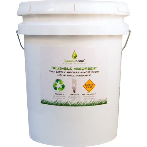 GreenSorb Eco-Friendly Sorbent, Clay, 25 lb Bucket (GS25)