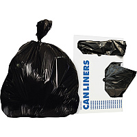 Heritage Linear Low-Density Dark Can Liners 33 gal Capacity - 33" Width x 39" Length - 0.50 mil (13 Micron) Thickness - Low Density - Black - Linear Low-Density Polyethylene (LLDPE) - 250/Carton - Can (H6639MK)