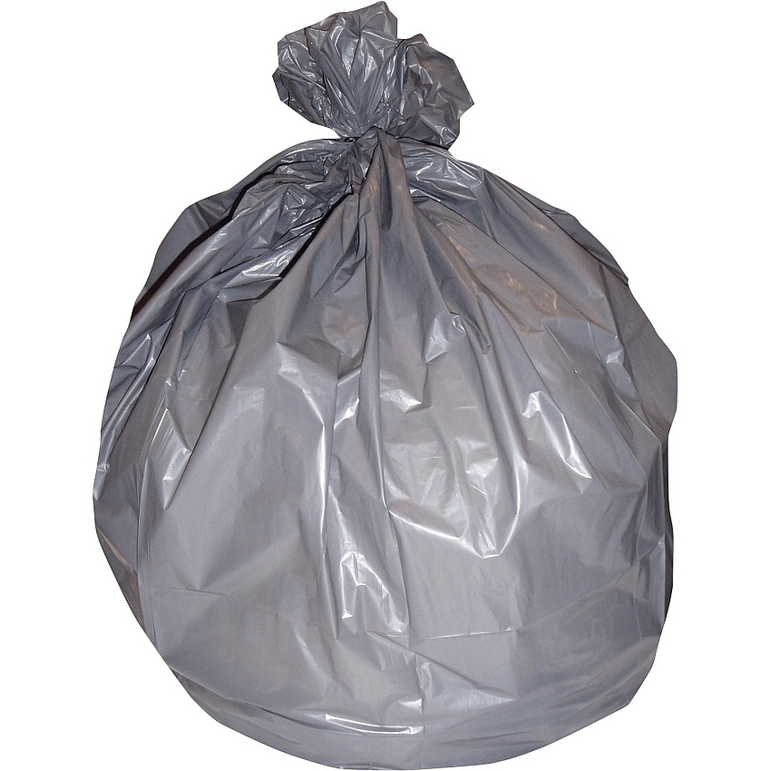 Heritage Super Heavy Gray LLD Can Liners 60 gal Capacity - 58" Length x 38" Width x 1.10 mil (28 Micron) Thickness - Low Density - Gray - Linear Low-Density Polyethylene (LLDPE) - Can - 100 / Carton (H7658SG)
