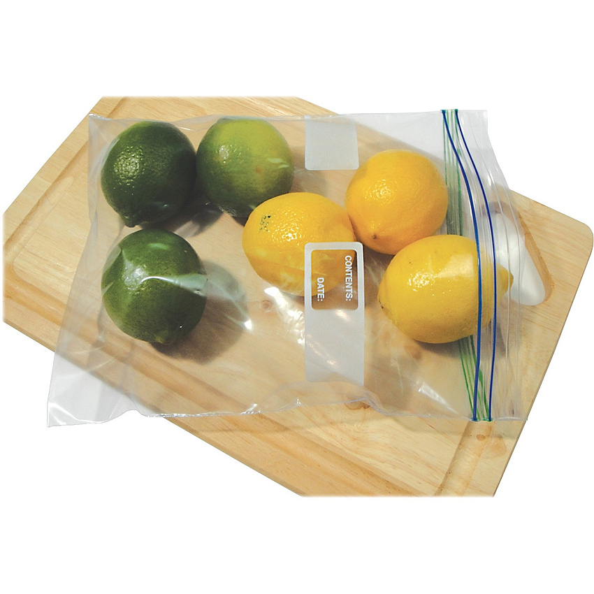 Heritage Reclosable Food/Utility Bags 2 gal Capacity - 15.60" Length x 13" Width x 1.75 mil (44 Micron) Thickness - Low Density - Zipper, Seal, Snap Closure - Clear - Resin - Food - 100 / Carton (J1315WC)