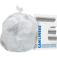 Heritage Value Line Can Liners 56 gal Capacity - 46" Length x 43" Width x 19 mil (483 Micron) Thickness - High Density - Natural - Can, Waste Disposal - 150 / Carton (V8646ENR01)