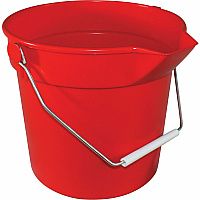 Impact 10-quart Deluxe Bucket 2.50 gal - Handle, Spill Resistant, Embossed, Acid Resistant, Alkali Resistant, Chemical Resistant, Heavy Duty, Rugged - 10.2