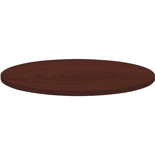Lorell Hospitality Collection Tabletop Round Top - 1" Table Top Thickness x 36" Table Top Diameter - Breakroom, Cafeteria - Assembly Required - High Pressure Laminate (HPL), Mahogany - Particleboard, Polyvinyl Chloride (PVC) - 1 Each (LLR62574)