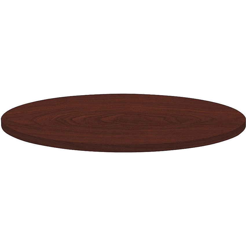 Lorell Hospitality Collection Tabletop Round Top - 1" Table Top Thickness x 36" Table Top Diameter - Breakroom, Cafeteria - Assembly Required - High Pressure Laminate (HPL), Mahogany - Particleboard, Polyvinyl Chloride (PVC) - 1 Each (LLR62574)