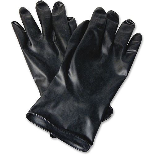 Honeywell 11" Unsupported Butyl Gloves 13 mil Thickness x 8" Glove Length - Chemical Protection - 8 Size Number - Black - Water Resistant, Durable, Chemical Resistant, Ketone Resistant, Comfortable, Abrasion Resistant, Cut Resistant, Tear Resistan (B1318)