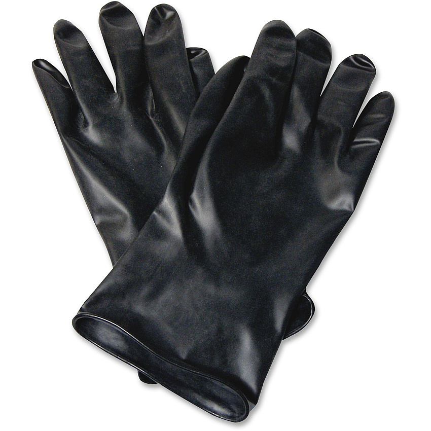 Honeywell 11" Unsupported Butyl Gloves 13 mil Thickness x 8" Glove Length - Chemical Protection - 8 Size Number - Black - Water Resistant, Durable, Chemical Resistant, Ketone Resistant, Comfortable, Abrasion Resistant, Cut Resistant, Tear Resistan (B1318)