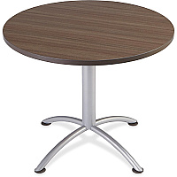 Iceberg iLand Round Hospitality Table Round Top - Powder Coated Silver - Contemporary Style - 1.13